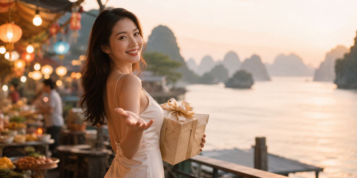 Không khí VIP tại khu vực High Roller mobixsmn nhìn từ vịnh Hạ Long về đêm